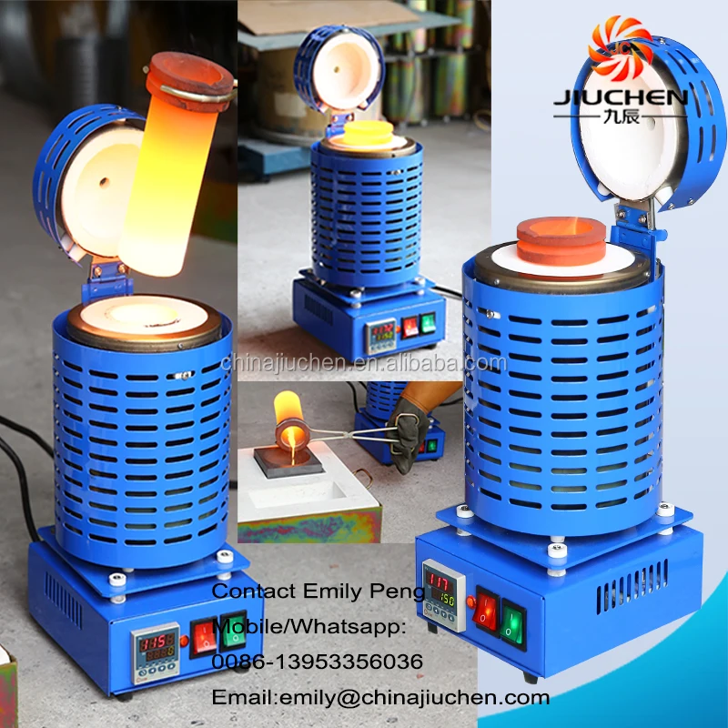 Small Portable Electric Gold Silver Copper Smelter with 1kg 2kg 3kg 4kg