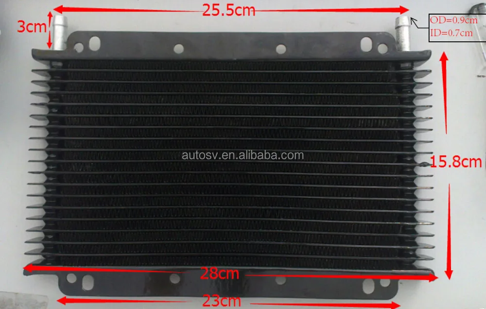 12 /17/23/28/30 rows car performance automatic transmission oil cooler car tuning oil cooler