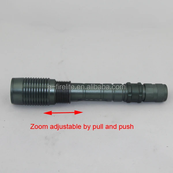 
Ningbo Factory Supply Aluminum High Lumen Zooming 10w xml t6 Tactical Rechargeable 2x18650 battery led flashlight 