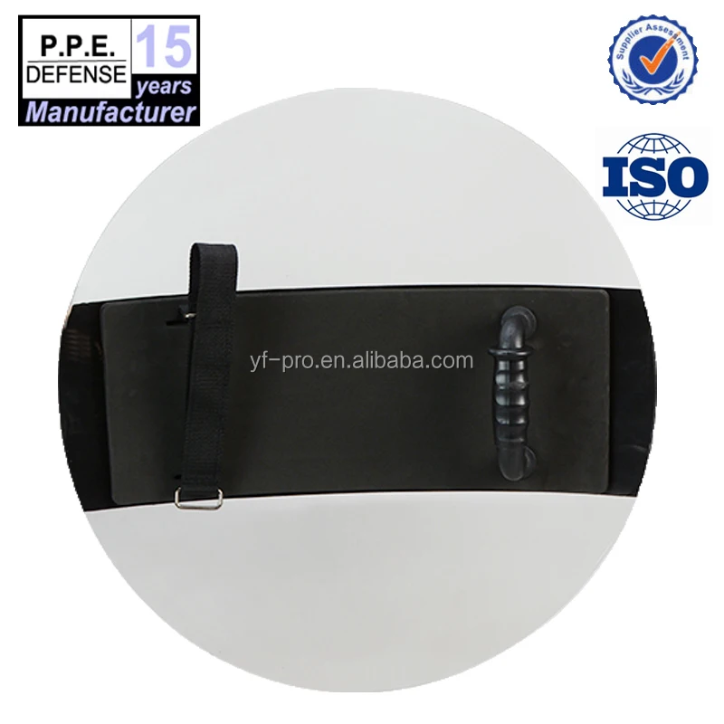 High quality Diameter:550mm Transparent Polycarbonate riot round shield