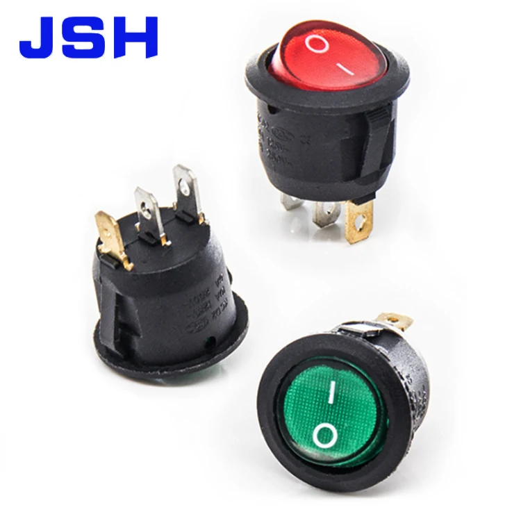 6 pin dpdt rocker switch 10(3)a 250vac t105 rocker switch cb enec17 red panel mount kcd3 boat rocker switch