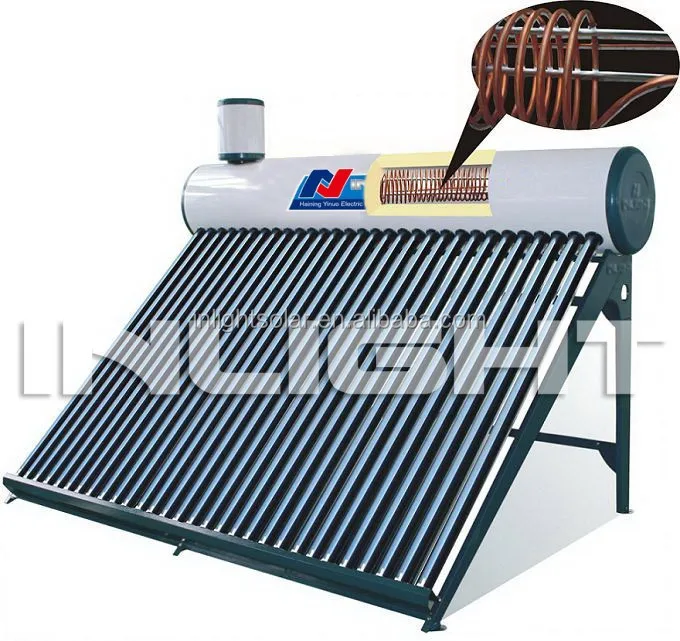 Copper Coil Pressurized Vacuum Tube Solar Water Heater