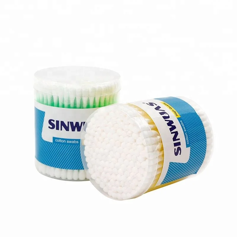 Hot selling well sealed double - end natural disposable paper cotton swab