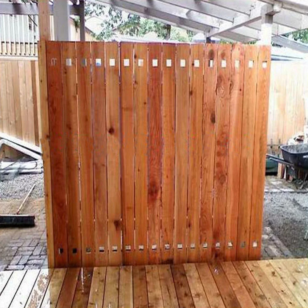 Новинка 2018 недорогие деревянные панели забора из кедрового