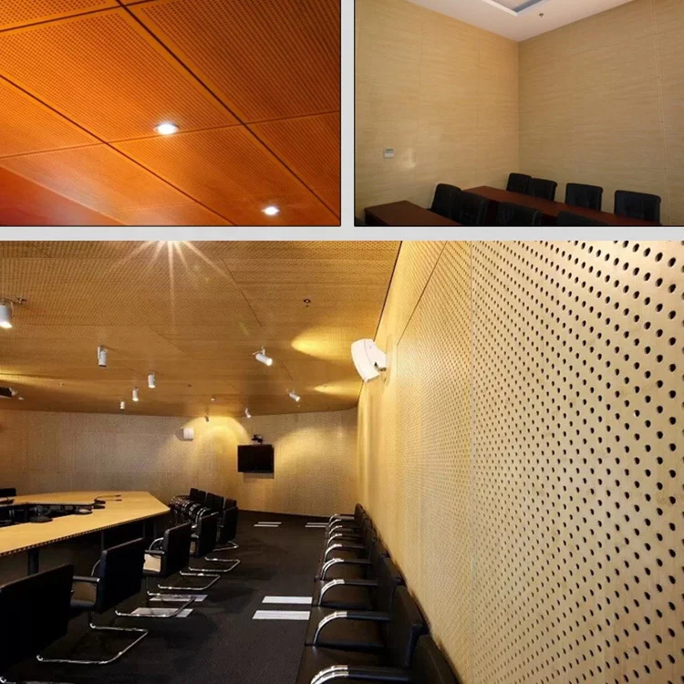 MDF Perforated Wooden Acoustic Board Plate