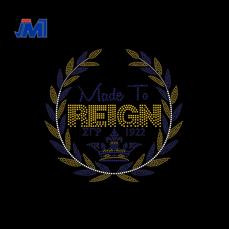 wholesale custom Rhinestone Transfer Motif for T Shirts