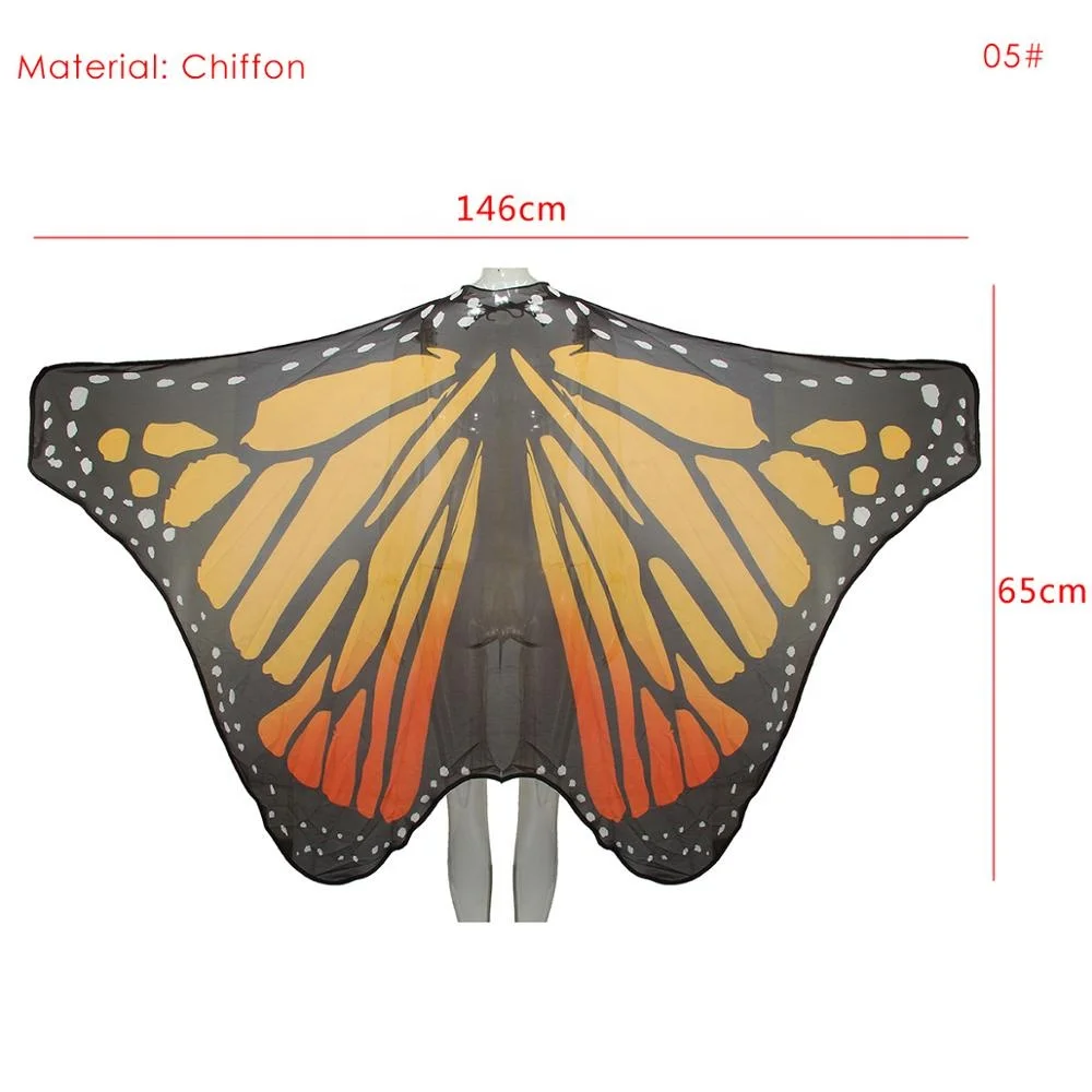 
New style chiffon scarf butterfly shawl soft hand-feeling fabric printing scarf factory direct sale 