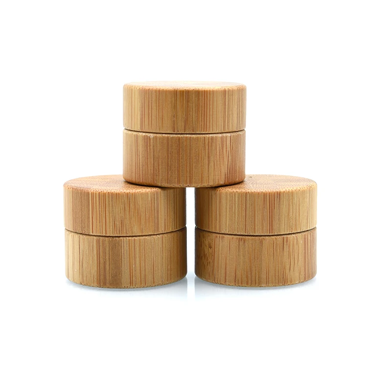 high quantity 5g 10g 15g 20g 30g 50g 100g 150g bamboo cosmetic container jar 200g wooden cosmetic jar 250g wood bamboo cream jar
