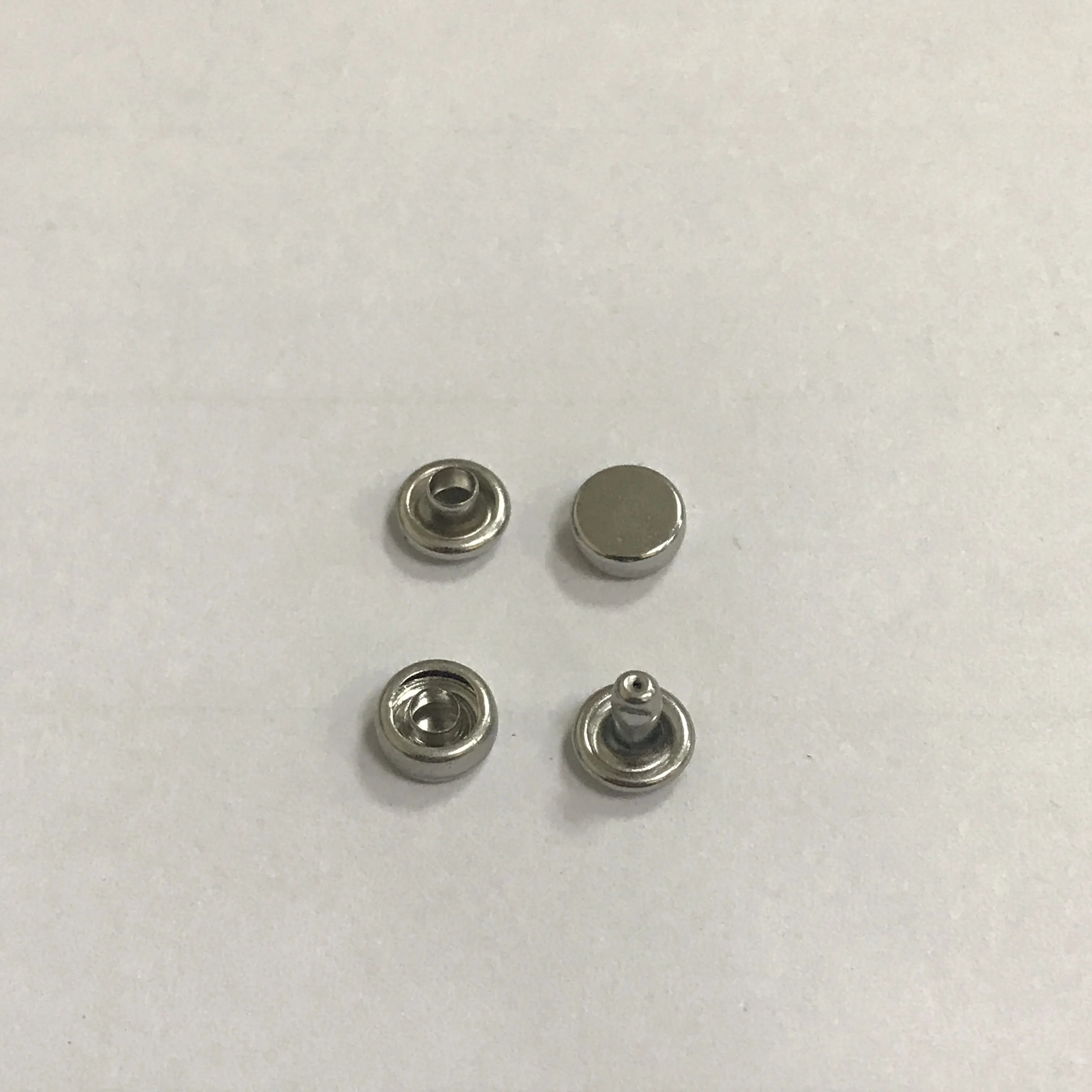 Manufacturer supply custom logo double metal rivet,single head rivet
