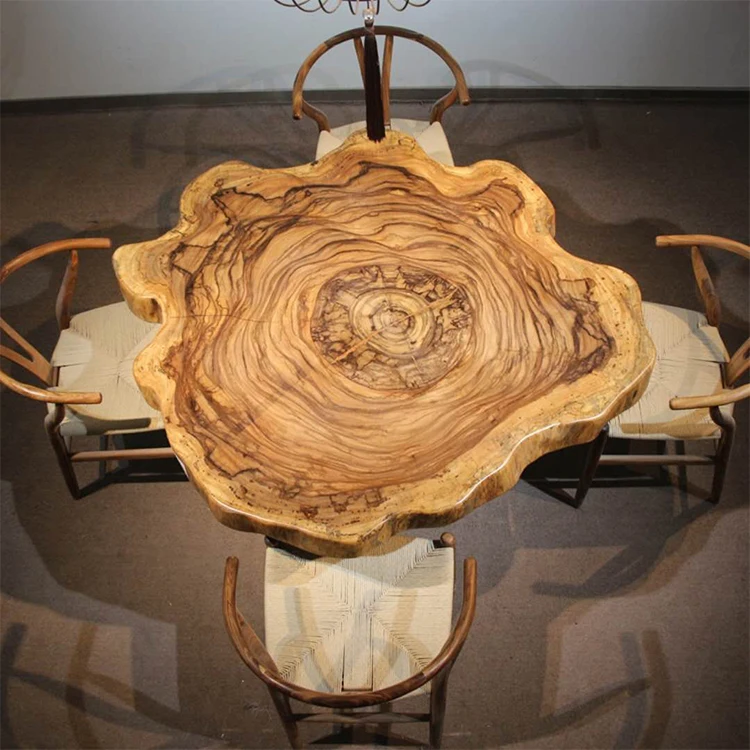 Outdoor resin table top in dining tables