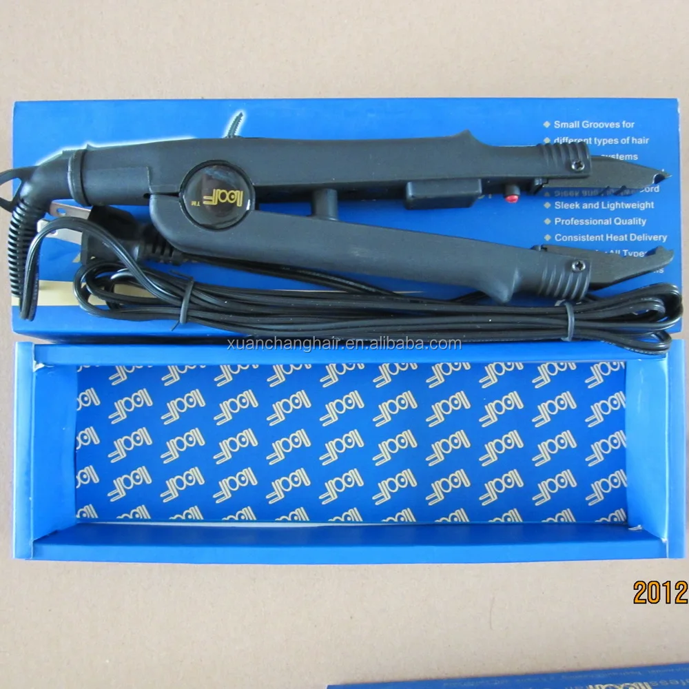 factory price temperature controlled hair connector hair extension iron