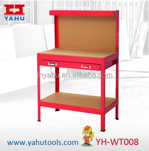 High Quality 100kg Loading Workbench Work Table With Perforated Panel And Drawer