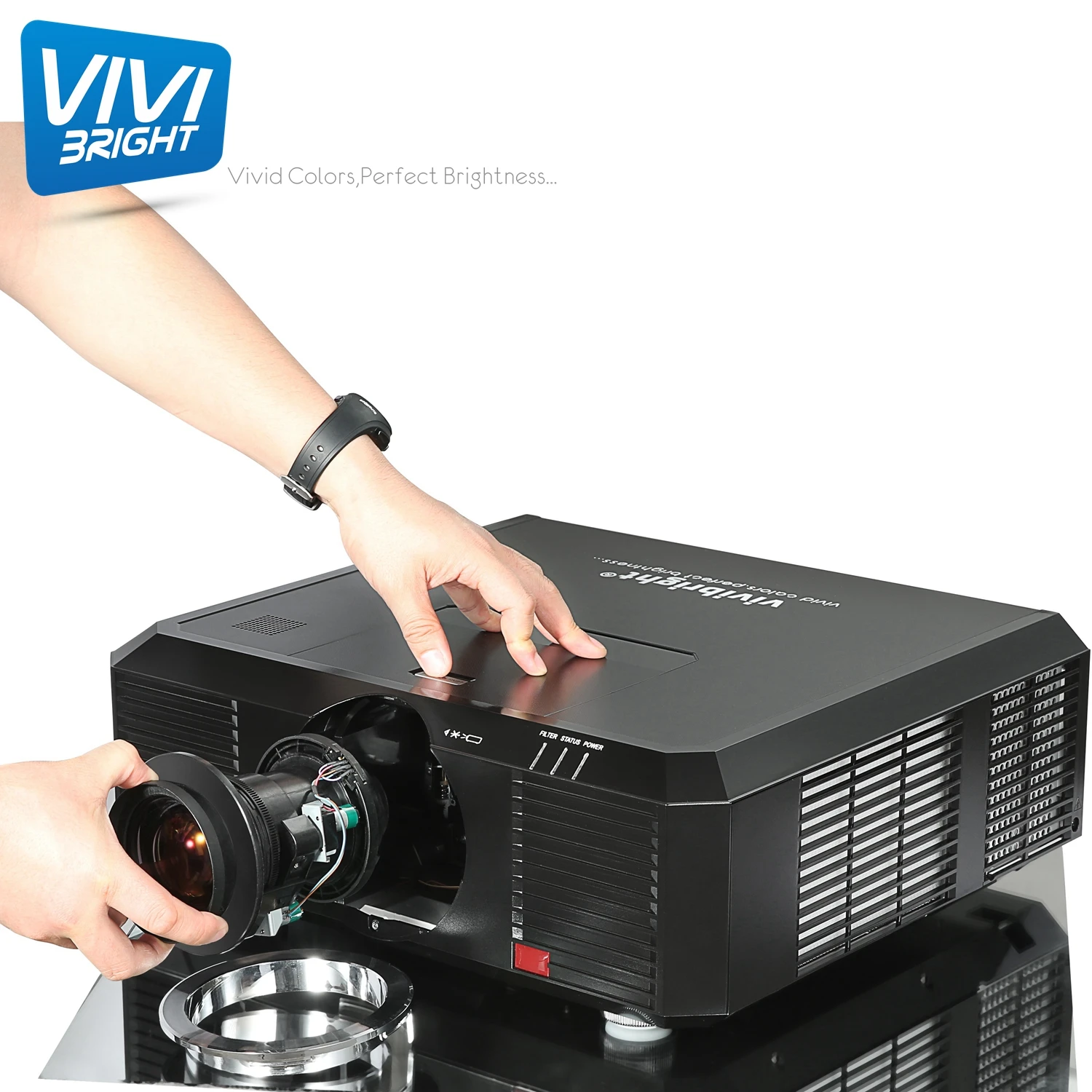 
3D projector High Brightness Large Venue Projector Building Projection Outdoor Advertising 3D Video Mapping Projector 