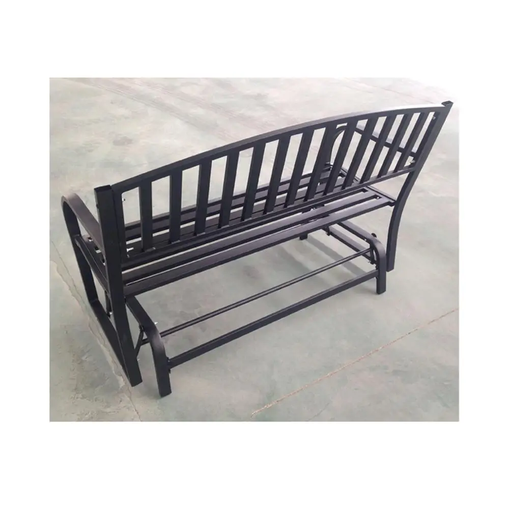 Kingfisher 2 Seater Glider Rocking Bench With iron Seat for Garden Patio