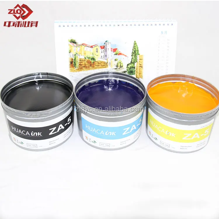 Process color CMYK offset printing ink