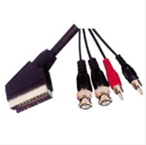 
Scart plug to 2rca plug+2 bnc plug cable 
