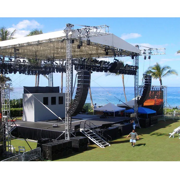 Outdoor Stage Roof Truss Lighting Aluminum Concert Event Frame Truss Structure