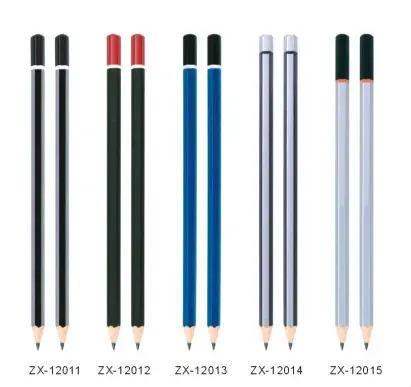 Custom Blue Sketching Drawing Pencil 2H H F B 2B 3B 4B 5B 6B 7B 8B HB Wooden with White Black Dippped Top Standard Pencils Wood
