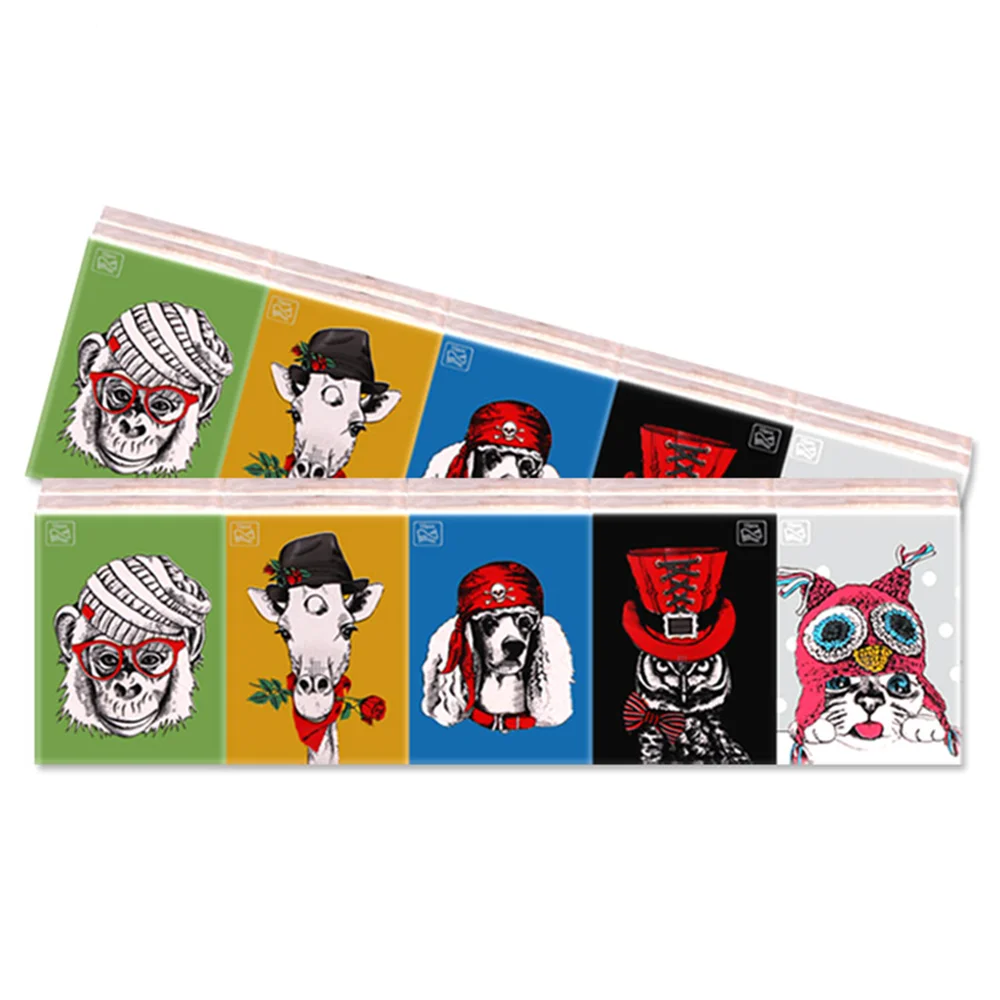 Food grade natural bamboo pocket facial tissue Healthy handkerchief paper mini tissue packs