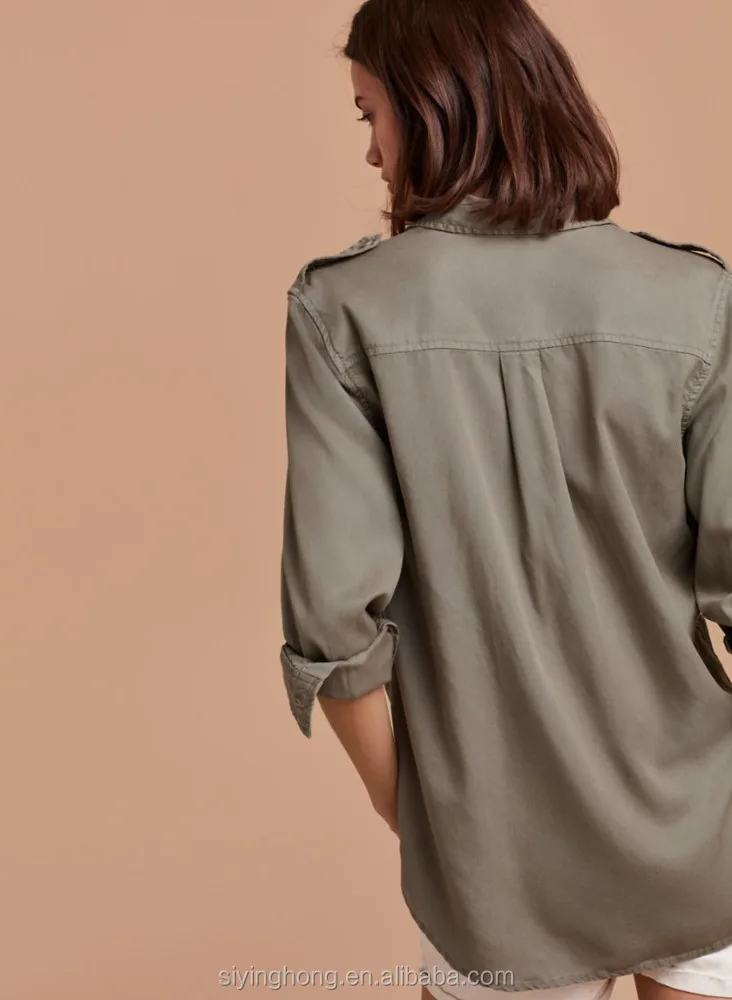 latest fashion new design office ladies normal denim jacket shirt blouses new designs