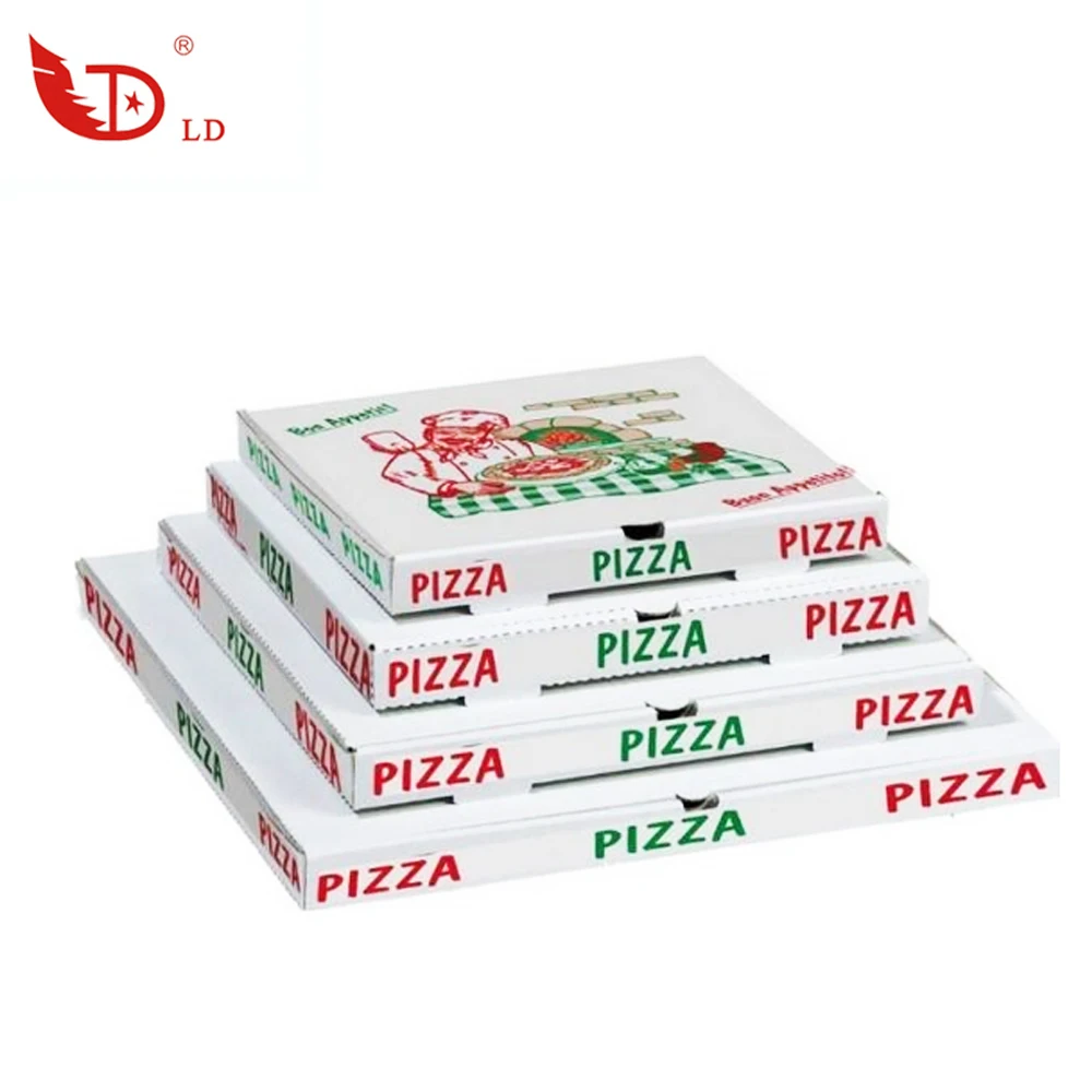 High quality fast food packaging boxes personalized pizza box, bulk rectangular pizza boxes