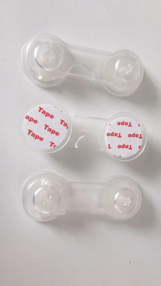 Amazon hot sales drawer cupboard box fridge cabinet door child safety baby side-by-side transparent lock latches