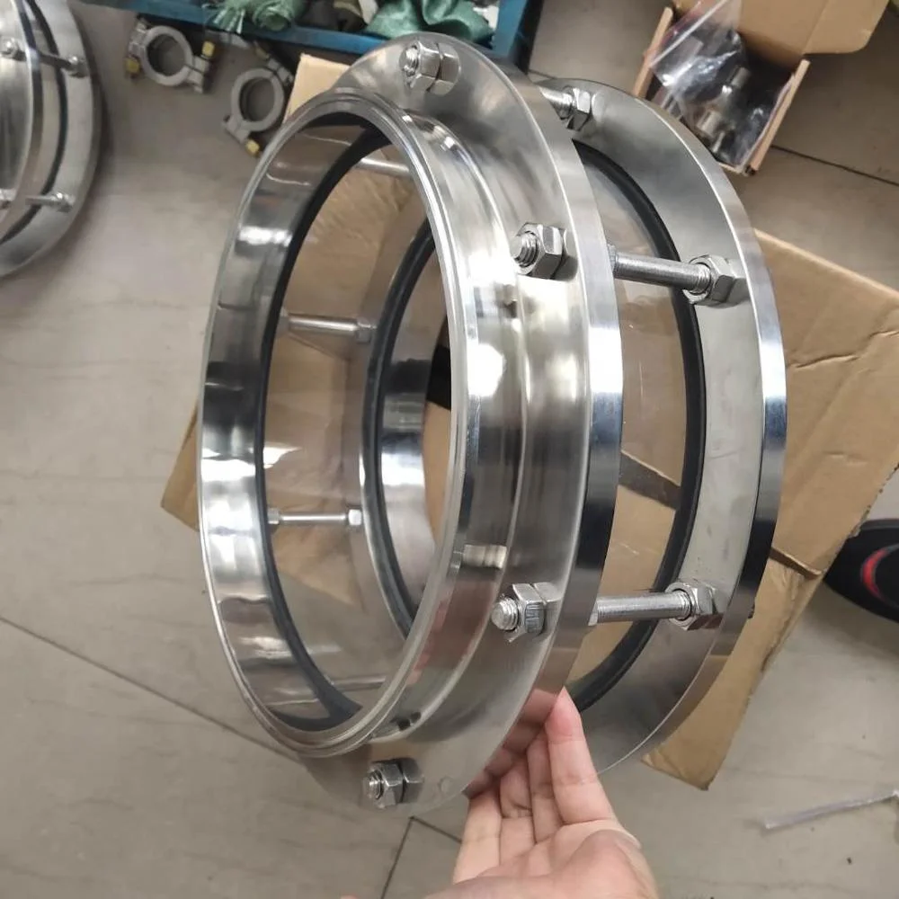 Stainless Steel Tri Clamp 12inch Short Pipe Sight Glass use for closed Loop extractors