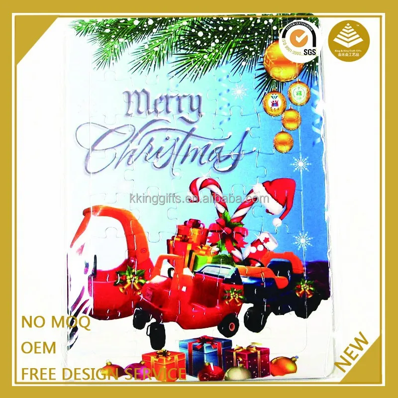 Christmas gifts for kids laminate jigsaw custom puzzle board