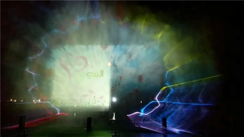 [CE & ISO Certified] video show musical laser water screen