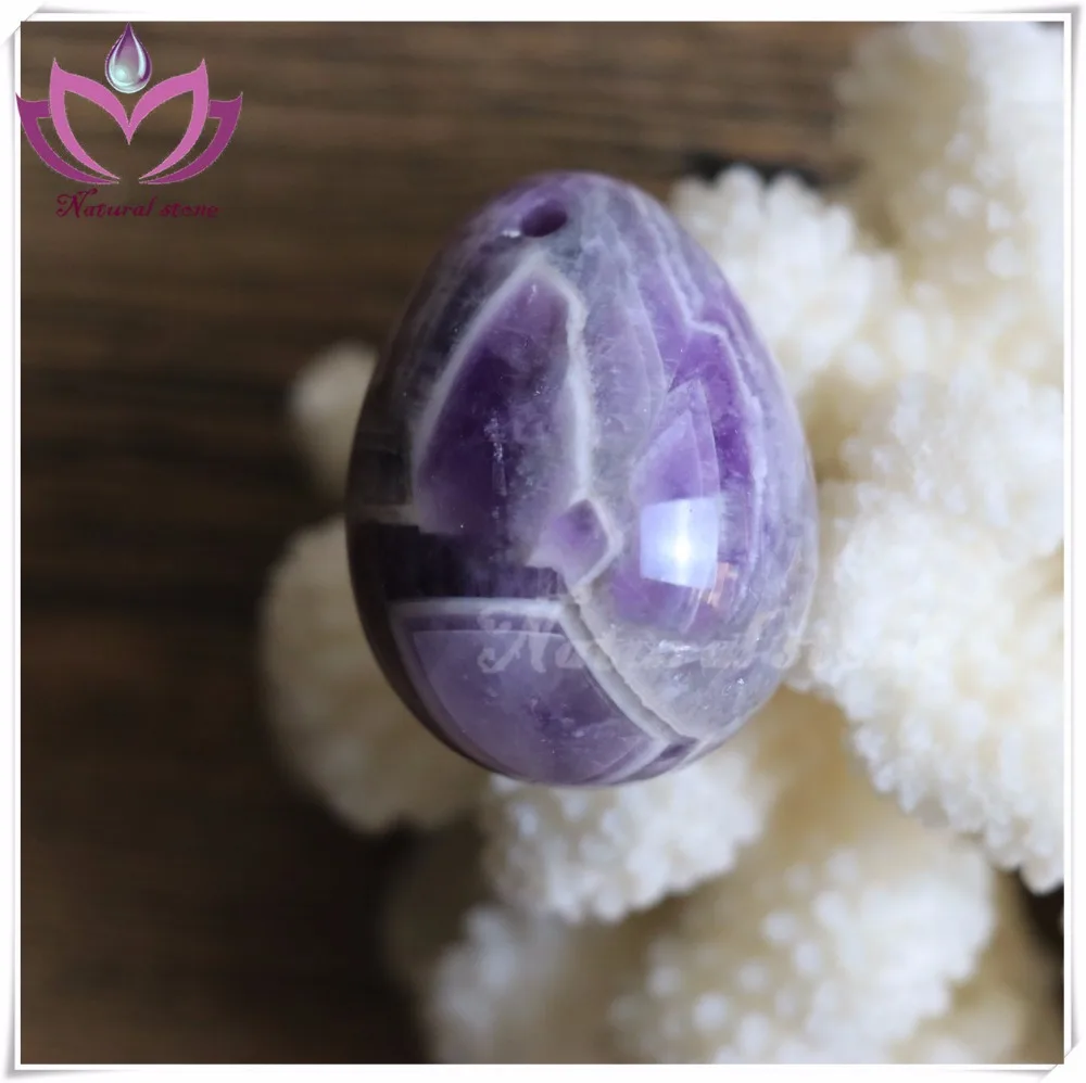 Yoga gemStone purple Quartz Yoni Egg - big sizes,sex therapy,5*4cm85g sexy handcrafts amethyst eggs