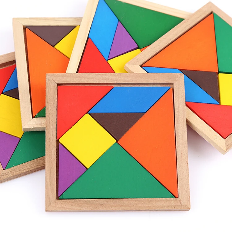 
High Quality Kids Wooden Tangram Puzzle 