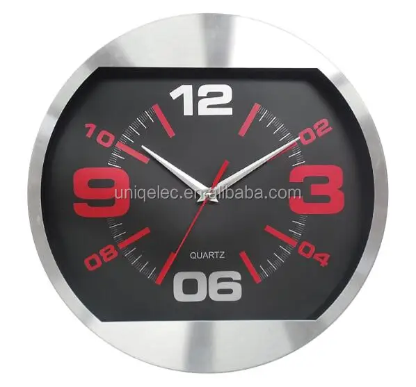 30 см кварцевые алюминиевые настенные часы на заказ современные настенные часы