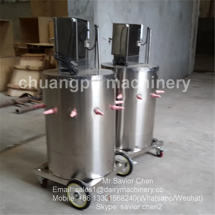Steel Calf Feeding Equipment , Milk Feeder 150 Liter Capacity