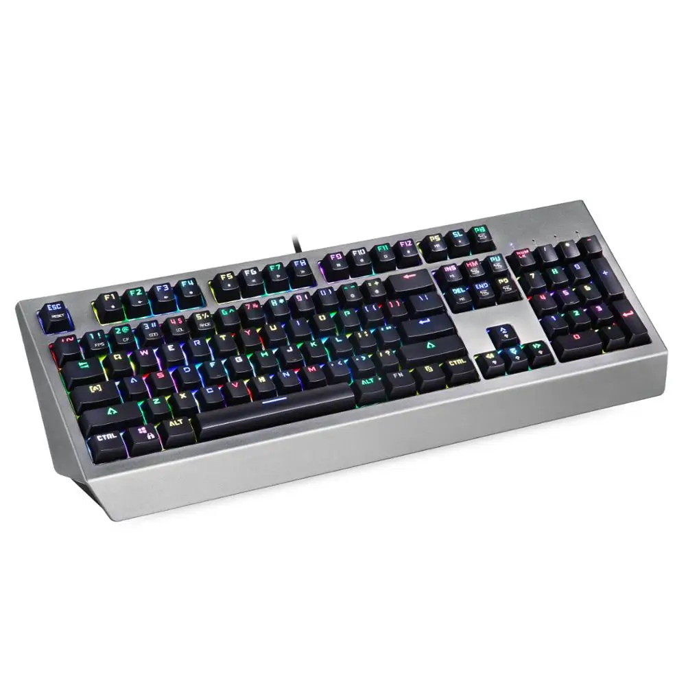 104-key Wired Computer Accessories Gaming Keyboard with Full Mechanical Keys