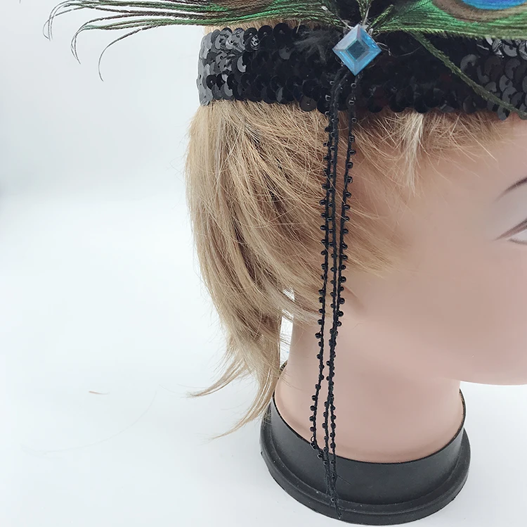  Хэллоуин перо павлина Хлопушка головной убор