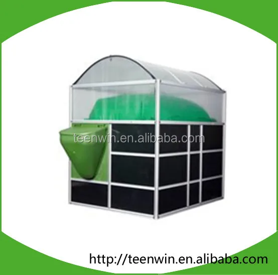 Teenwin solar heating greenhouse biogas plant/digester to organic waste