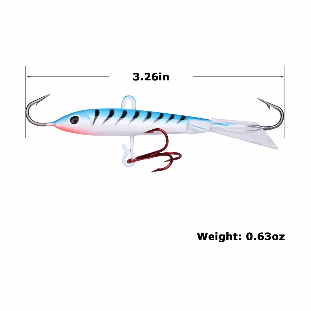 Artificial Bait Ice Sea Fishing Tackle 18.2g/0.64oz  80mm/3.15in Winter Fishing Lure