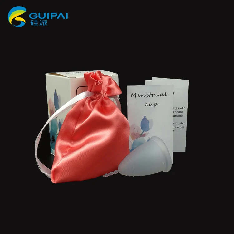 2020 new  Silicone cup menstrual high grade period cup with inner packing bag and packing box