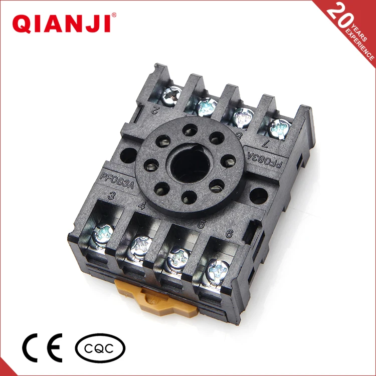 QIANJI Китай Универсальный Электрический Контакт 8 Круглый Тип PF083A Мини-Гнездо Реле