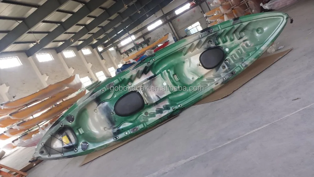 Plastic sit on top kayak for family