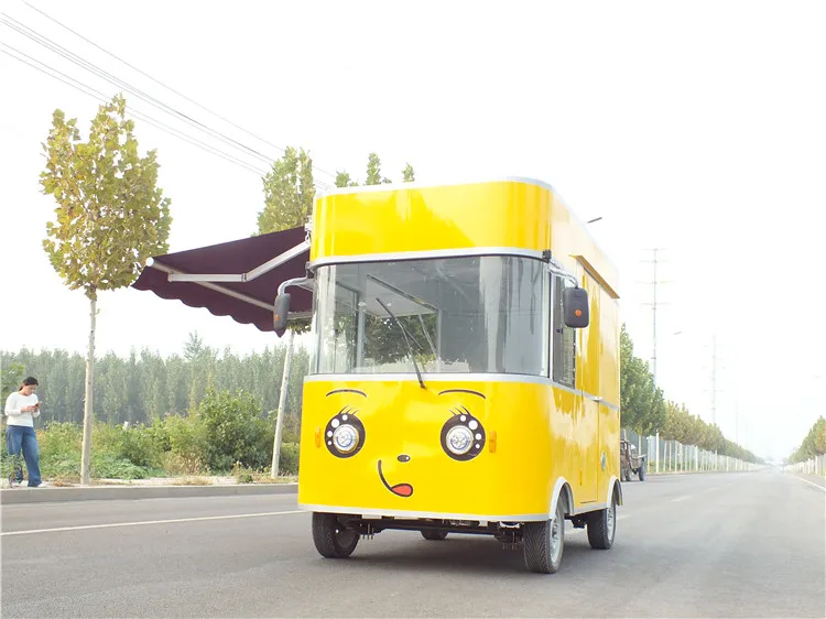 OEM Mobile Electric Snack Vending Truck Fast Outdoor Street Kitchen Food Cart Trailer for Sale Hot Dog