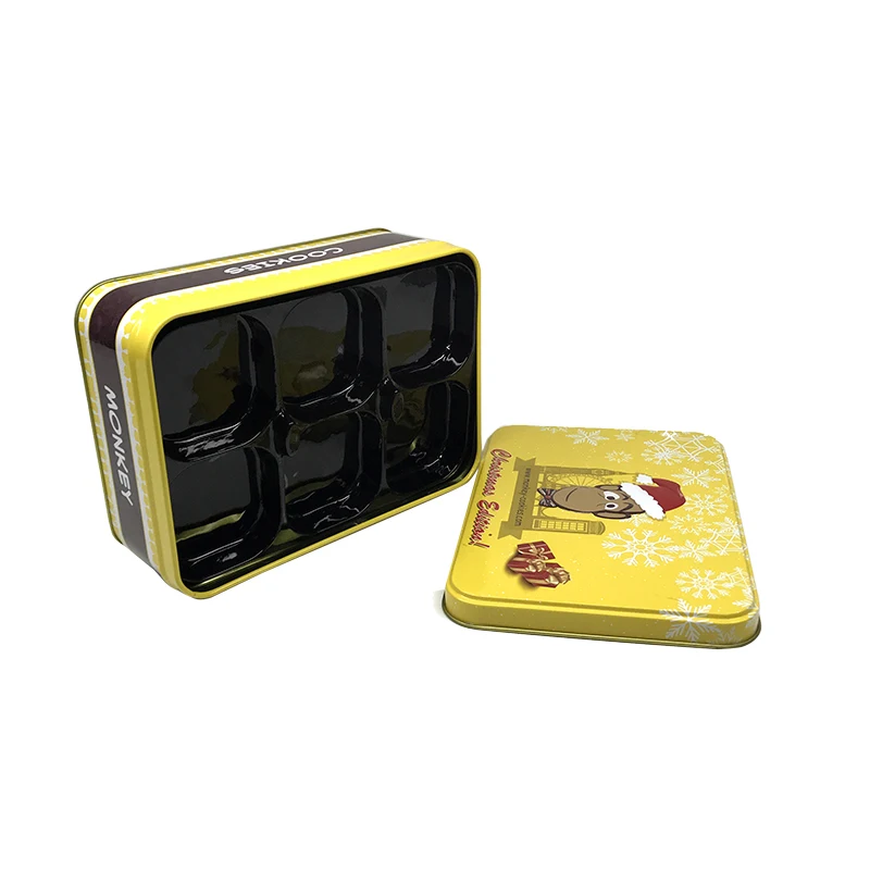 wholesale custom factory Cookies and candy Tin Boxes gift tin packaging
