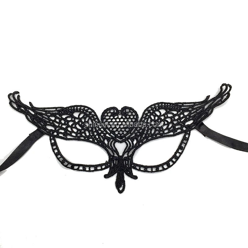 Women Sexy Eye Masks Venetian Heart Shape Lace Mask For Masquerade Cosplay