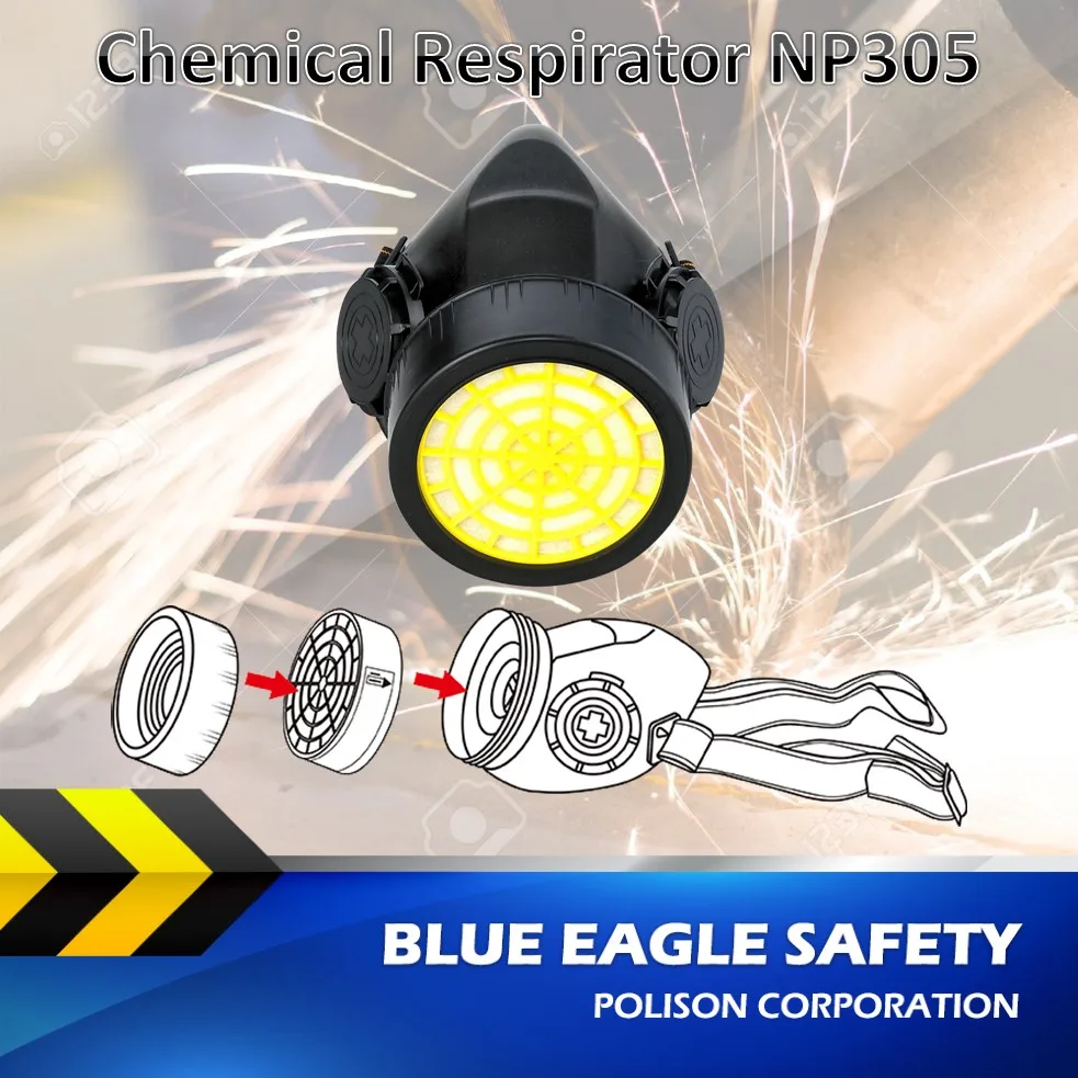 Workplace Safety Supplies NP305 carbon filter chemical respirator