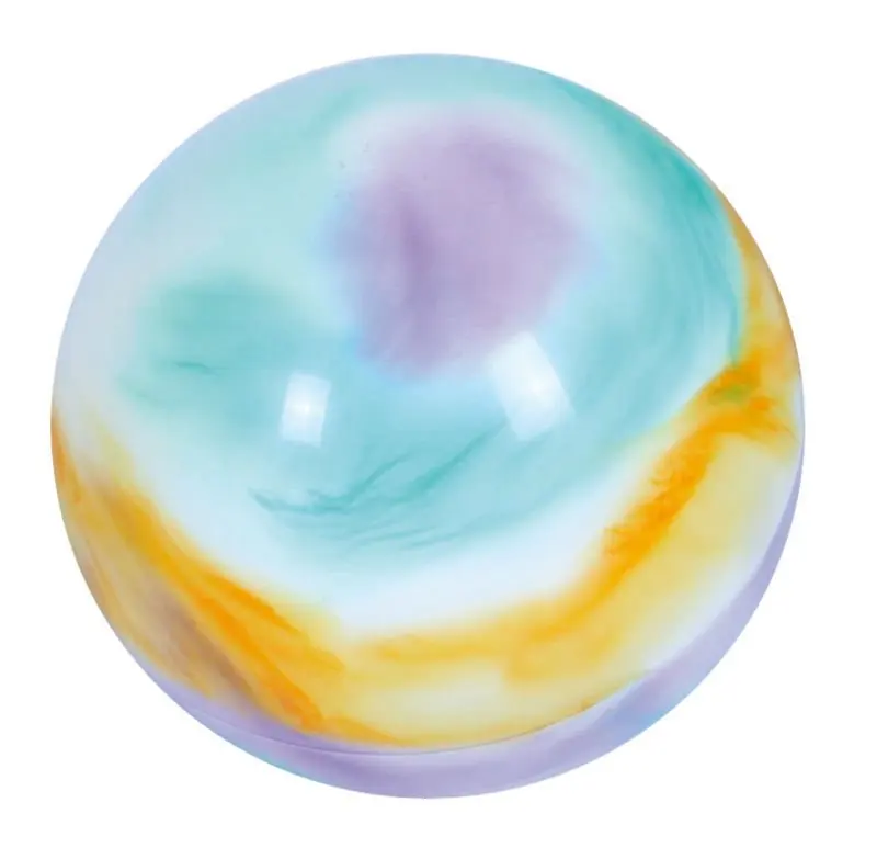 
9 Inch Plastic PVC Rainbow Color Marble Ball 