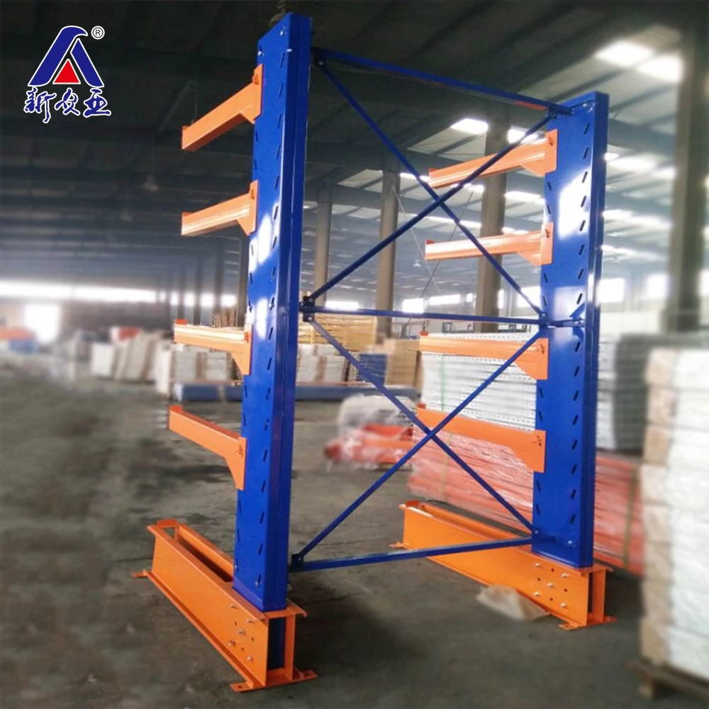 China supplier industrial warehouse pipe and sheet steel and lumber metal storage cantilever racks systems