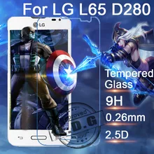 0.3mm 9H Explosion Proof Anti scratch Tempered Glass Film For LG Series III L65 D280 Screen Protector Film + cloth