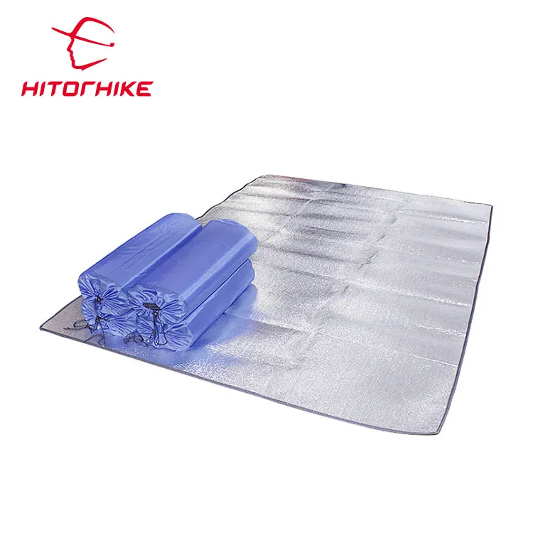 Открытый водонепроницаемый алюминиевой фольги складной туристический коврик