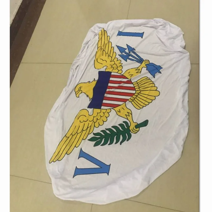 Custom Polyester Various Country US Virgin Island car side mirror cover flag for decoration