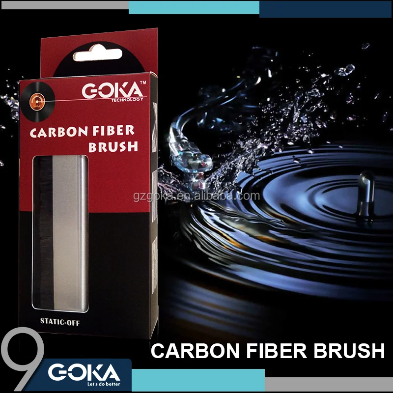 Винил углеродного волокна кисти Поворотный щетка LP проигрыватель Cleaner кисть